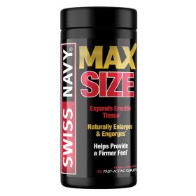 MAX Size Male Enhancement Formula-60 Count Bottle