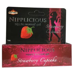 Nipplicious Arousal Gel-Strawberry 1oz