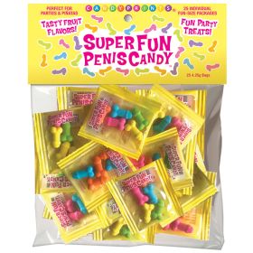 Super Fun Penis Candy Fun Size Individual Packets Bag of 25