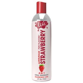 Wet Warming Fun Flavors Strawberry 4-In-1 Lubricant 4oz